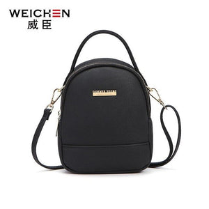 Weichen Women Backpack Mini Brand Designer Pu Leather Female Backpacks Small Ladies Shoulder Bag Young Girl School Backpack Bag