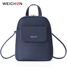 Load image into Gallery viewer, WEICHEN Multi-Function Women Backpack Fashion Small Backpack Female Leather Ladies Shoulder Bag Girl Satchel Mini Mochila Purse