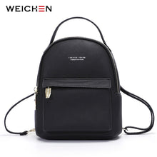 Load image into Gallery viewer, WEICHEN Multi-Function Women Backpack Leather Fashion Small Backpack Female Ladies Shoulder Bag Girl Satchel Mini Mochila Purse