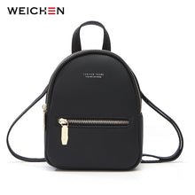 Load image into Gallery viewer, Weichen Designer Women Backpack Mini Soft Touch Multi-function Small Backpack Female Ladies Shoulder Bag Girl School Backbag