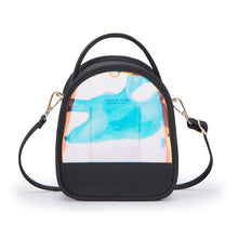 Load image into Gallery viewer, WEICHEN Laser Shine Clear Backpacks Women Multifunction Leather Small Shoulder Bag Ladies Transparent Mochila Backpack Female