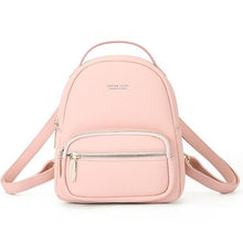 Load image into Gallery viewer, Weichen Fashion Small Women Backpack Pu Leather Zipper Backpack Female Shoulder Bag Young Girl Mini Backpack