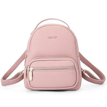 Load image into Gallery viewer, Weichen Fashion Small Women Backpack Pu Leather Zipper Backpack Female Shoulder Bag Young Girl Mini Backpack