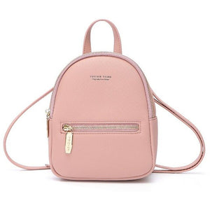 WEICHEN New Designer Fashion Women Backpack Mini Soft Touch Multi-Function Small Backpack Female Ladies Shoulder Bag Girl Purse