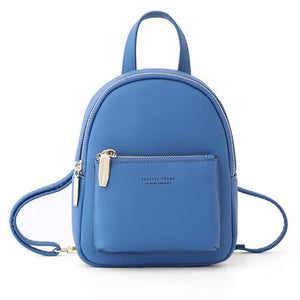 Weichen Mini Backpack Women High Quality Soft Pu Leather Female Backpack Candy Color Travel Backpack Fashion Ladies Shoulder Bag