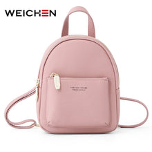 Load image into Gallery viewer, WEICHEN 2019 New Designer Fashion Women Backpack Mini Soft Touch Multi-Function Small Backpack Female Ladies Shoulder Bag Girl