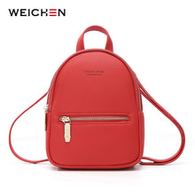 Load image into Gallery viewer, WEICHEN 2019 Designer Ladies Shoulder Bag Fashion New Women Backpack Mini Soft Touch Multi-Function Small Backpack Female Purse