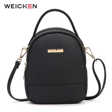 Load image into Gallery viewer, Weichen Women Mini Backpack Soft Pu Leather Female Backpack Small Zipper Ladies Back Pack Bag Young Girl Travel Backpacks