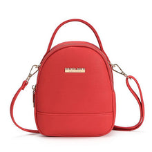 Load image into Gallery viewer, Weichen Women Mini Backpack Soft Pu Leather Female Backpack Small Zipper Ladies Back Pack Bag Young Girl Travel Backpacks